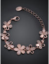 YouBella Stylish Fancy Party Wear Jewellery Gold Plated Charm Bracelet for Women (Silver) (YBBN_91340)