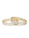 YouBella Jewellery Combo of 2 American Diamond Gold Plated Bracelet Bangles Set for Girls and Women (2.4)