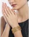 YouBella Stylish Traditional Jewellery Gold Plated Bangle Set for Women (Golden)(YBBN_91393_2.4)