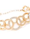 YouBella Stylish Party Wear Jewellery Gold Plated Charm Bracelet for Women (Golden)(YBBN_91503)