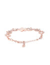 YouBella Rose Gold Crystal Gold plated Floral Bracelets for Women Girls