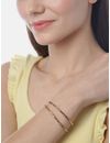 YouBella Silver and Gold Base Metal gold-plated Stylish Adjustable Bracelet for Girls and Women (Combo of 2)