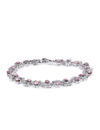 YouBella Silver-Plated Stone-Studded Link Bracelet