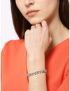 YouBella Silver-Plated Stone-Studded Link Bracelet