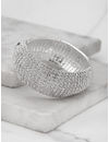 YouBella Silver Plated Stylish Latest Crystal Bracelet Bangle Jewellery for Girls and Women