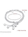 YouBella Stylish Latest Design Jewellery Silver Plated Charm Bracelet for Women (Silver) (YBBN_91651)