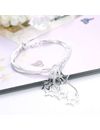 YouBella Silver Plated Crystal Bracelet Bangle Jewellery For Girls and Women (Stars)