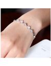YouBella Stylish Latest Design Jewellery Silver Plated Charm Bracelet for Women (Silver) (YBBN_91654)