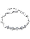 YouBella Stylish Latest Design Jewellery Silver Plated Charm Bracelet for Women (Silver) (YBBN_91654)