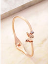 YouBella Rose Gold-Plated Stone-Studded Bracelet