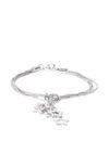 YouBella Women Silver-Plated Stone-Studded Link Bracelet