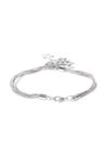 YouBella Women Silver-Plated Stone-Studded Link Bracelet