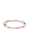YouBella Women Green  Peach-Coloured Rose Gold-Plated Stone-Studded Link Bracelet