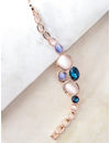 YouBella Women Rose Gold-Plated Stone-Studded Link Bracelet