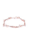 YouBella Women Silver-Plated Stone-Studded Link Bracelet