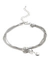 YouBella Women 2 Silver-Toned Silver-Plated Kada Bracelet