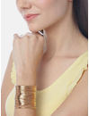 YouBella Rose Gold Plated Stone Studded Bangle Style Bracelet