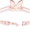 YouBella Peach-Coloured  Blue Rose Gold-Plated Stone-Studded Link Bracelet