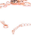 YouBella Peach-Coloured Rose Gold-Plated Stone-Studded Link Bracelet