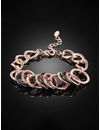 Valentine Gift for Girlfriend/Wife : YouBella Jewellery Stylish Rose Gold Plated Bangle Bracelet for Girls and Women