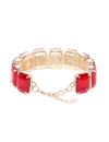 Valentine Gift for Girlfriend/Wife : YouBella Jewellery Crystal Bangle Bracelet For Girls and Women (Red)