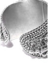 YouBella Girls/Women's Afghani Oxidized Silver Brass Ghungroo Adjustable Bracelet Bangles