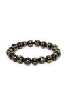 YouBella Black Gold-Plated Beaded Elasticated Dragon Shaped Bracelet