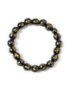 YouBella Black Gold-Plated Beaded Elasticated Dragon Shaped Bracelet