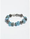 YouBella Jewellery Blue Silver Plated Stylish Latest Crystal Bracelet Bangle Jewellery For Girls and Women