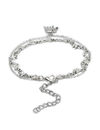 YouBella Jewellery Charm Bracelet Bangle for Girls and Women (Silver) (YBBN_91972)