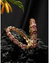 YouBella Jewellery for Women Celebrity Inspired Oxidised Gold Plated Ruby Bangles for Women and Girls (YBBN_92126) (2.4)