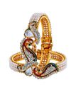 YouBella Multicolour Gold-Plated Bangles for Women