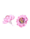 Best Valentine Gifts : YouBella Jewellery Presents Gracias Collection Floral Earrings for Girls and Women (Light Pink)
