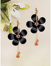 YouBella Stylish Party Wear Jewellery Gold Plated Drop Earrings for Women (Black)(YBEAR_31192)