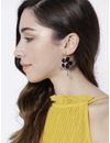 YouBella Stylish Party Wear Jewellery Gold Plated Drop Earrings for Women (Black)(YBEAR_31192)