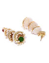YouBella Jewellery Traditional Gold Plated Jhumka/Jhumki Earrings for Girls and Women (Red-Green)