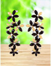 Valentine Gifts : YouBella Jewellery Designer Hanging Earrings for Girls and Women (Golden-Black)