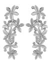 Valentine Gifts : YouBella Jewellery Designer Hanging Fancy Party Wear Earrings for Girls and Women (Silver-White)