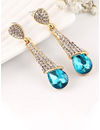 Valentine Gifts : YouBella Jewellery Valentine Collection Zircon Fancy Party Wear Earrings for Girls and Women (Blue)