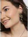 YouBella Jewellery Balck Gold Plated Zircon Hanging Earrings for Women