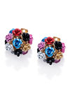 YouBella Gold-Plated Rose Shape Stud Earring for Women (Multicolour)