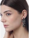 YouBella Jewellery Designer Hanging Earrings for Girls and Women (Silver-Black)