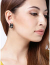 YouBella Fashion Jewellery Earrings for Women Traditional Earrings Tops for Girls (BLACK)