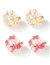 YouBella Jewellery Presents Gracias Collection Floral Earrings Tops for Girls and Women (Combo-2)