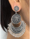 YouBella Jewellery Oxidised Afghani Combo Earrings For Girls and Women