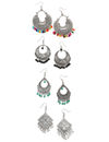 YouBella Earrings for Women Jewellery Earrings Combo of Four Afghani Kashmiri Jhumka earrings ear rings for Girls and Women