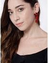 YouBella Jewellery Valentine Collection AAA Swiss Zircon Earings Fashion Earrings for Girls and Women (Red)