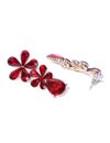 YouBella Jewellery Valentine Collection AAA Swiss Zircon Earings Fashion Earrings for Girls and Women (Red)