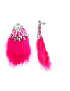 YouBella gold-plated Jewellery Feather tassle earrings for Girls (Pink)