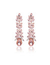 YouBella Jewellery Valentine Collection AAA Swiss Zircon Earings Fashion Earrings for Girls and Women (Peach)